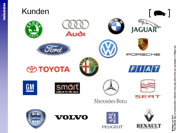 © Wagon plc 2001 This material may not be amended or altered in any