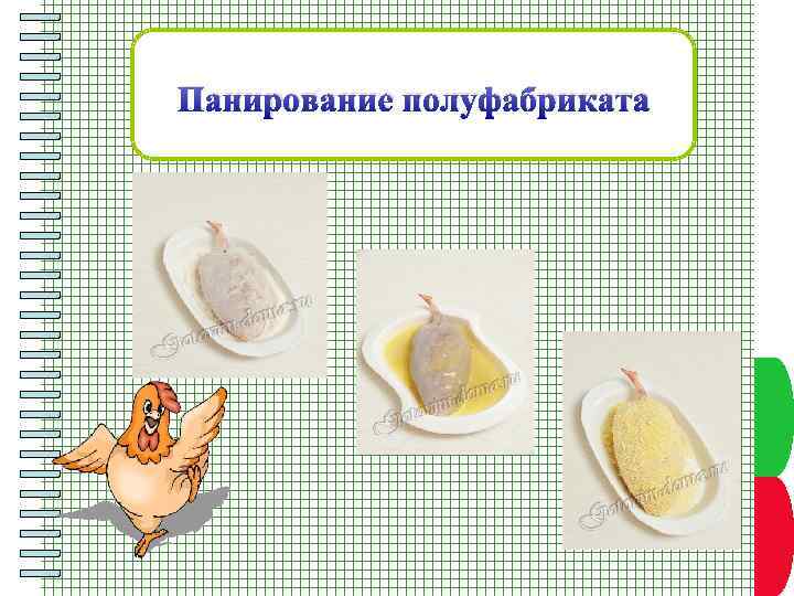 Панирование полуфабриката Пункт плана 