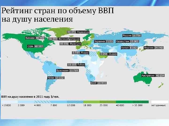 Ввп стран мира карта мира