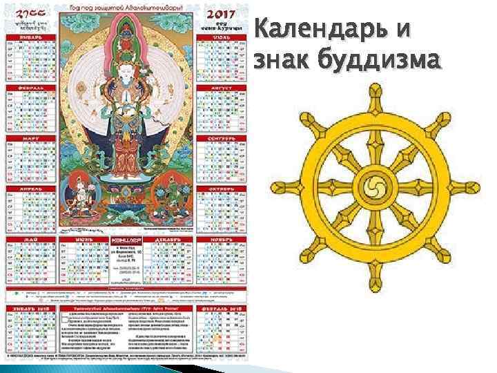 Календарь и знак буддизма 