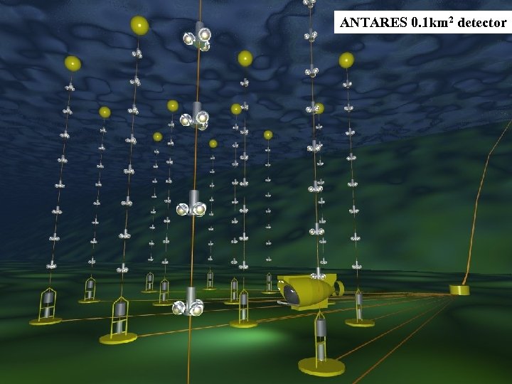 ANTARES 0. 1 km 2 detector 