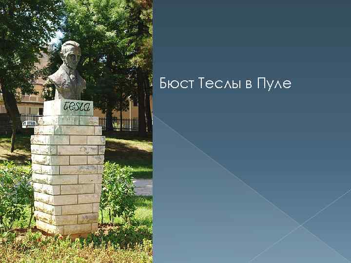 Бюст Теслы в Пуле 
