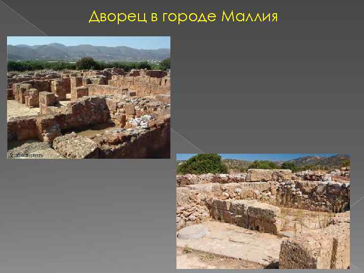 Дворец в городе Маллия 