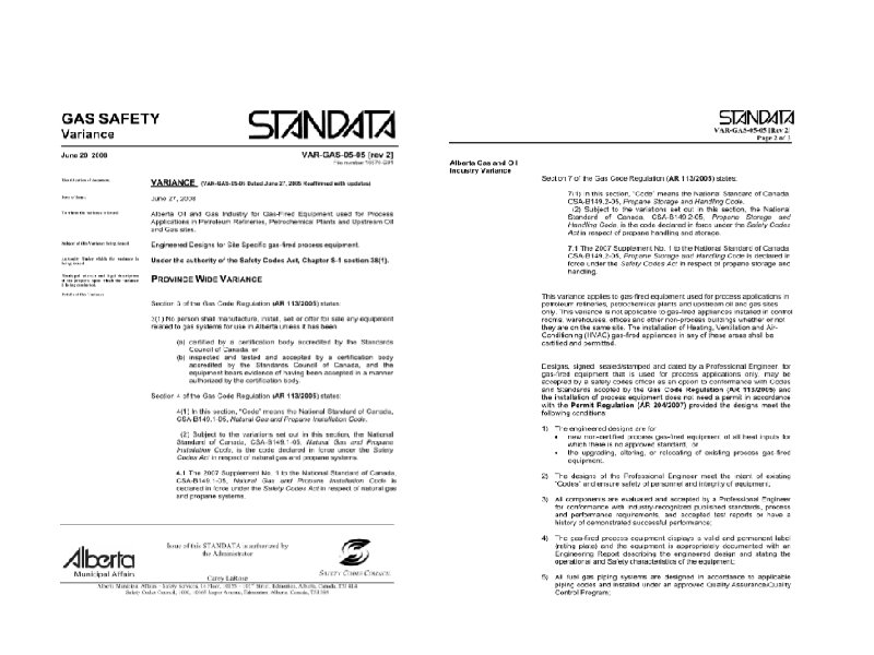 Province Wide Variance 