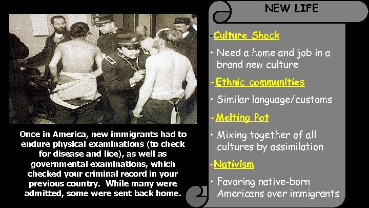 NEW LIFE -Culture Shock • Need a home and job in a brand new