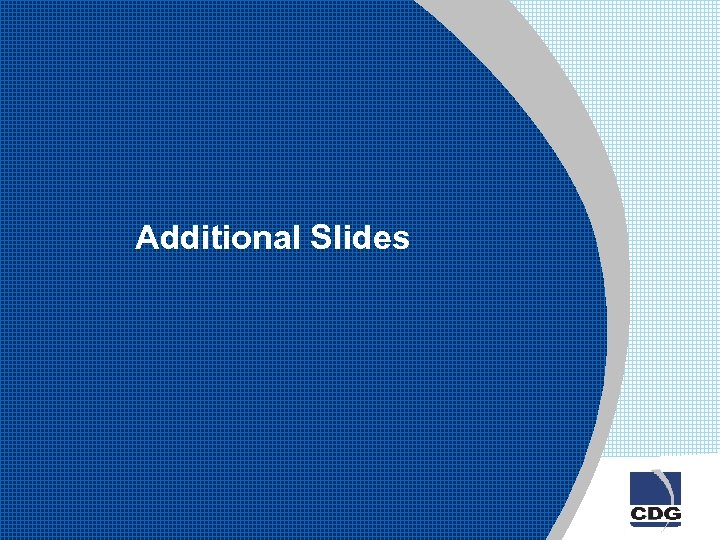 Additional Slides 
