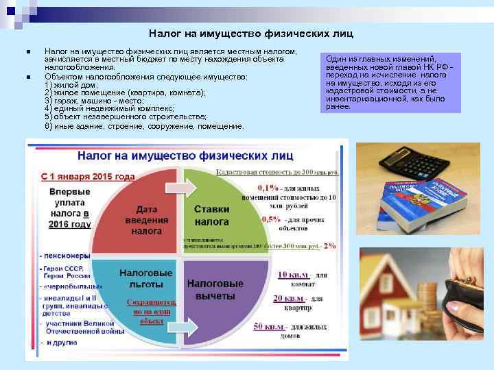 Налог на имущество физических лиц является местным налогом, зачисляется в местный бюджет по месту