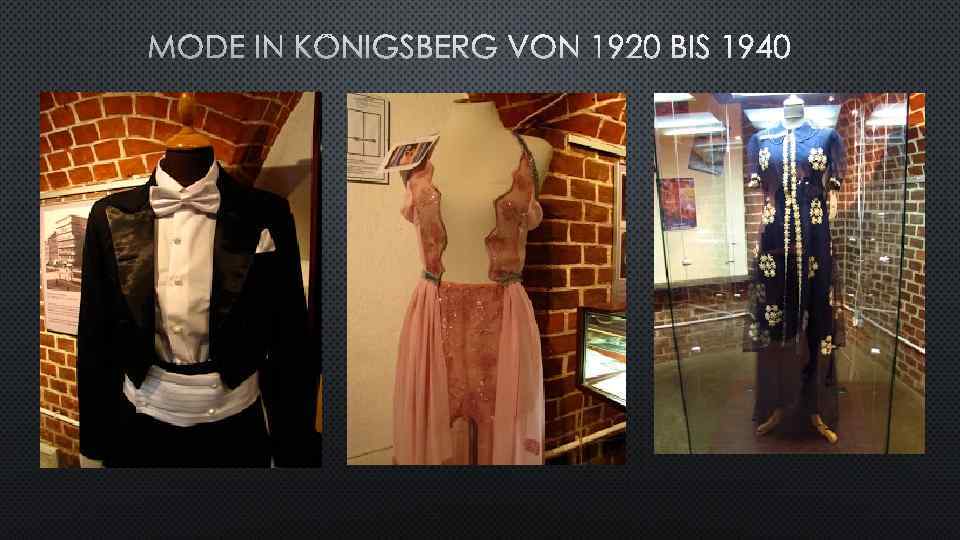 MODE IN KÖNIGSBERG VON 1920 BIS 1940 