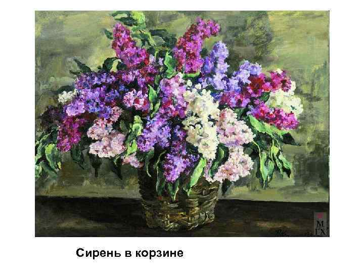 Сирень в корзине 