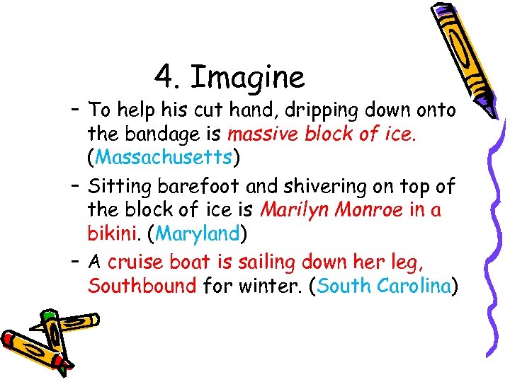 4. Imagine – To help his cut hand, dripping down onto the bandage is