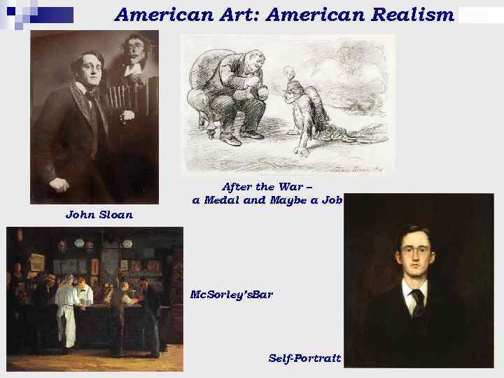 American Art: American Realism After the War – a Medal and Maybe a Job