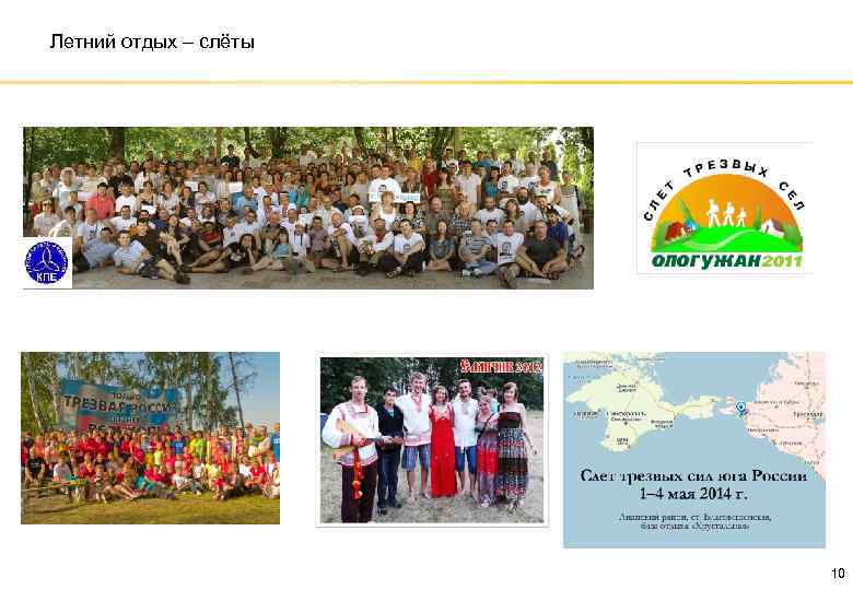 Летний отдых – слёты 10 