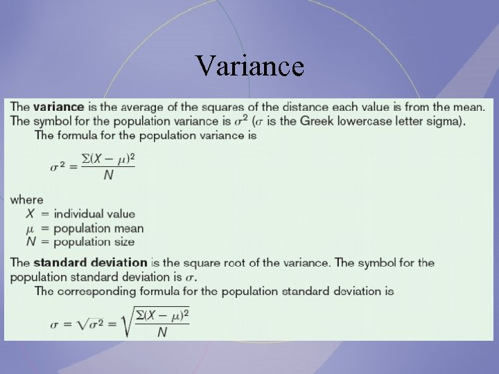 Variance 