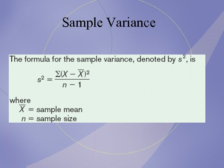 Sample Variance 