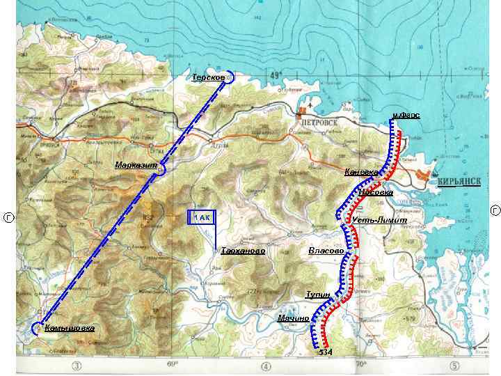 Терское м. Фарс Марказит Каневка Носовка Г 1 АК Г Усть-Лимит Тарханово Власово Тупин