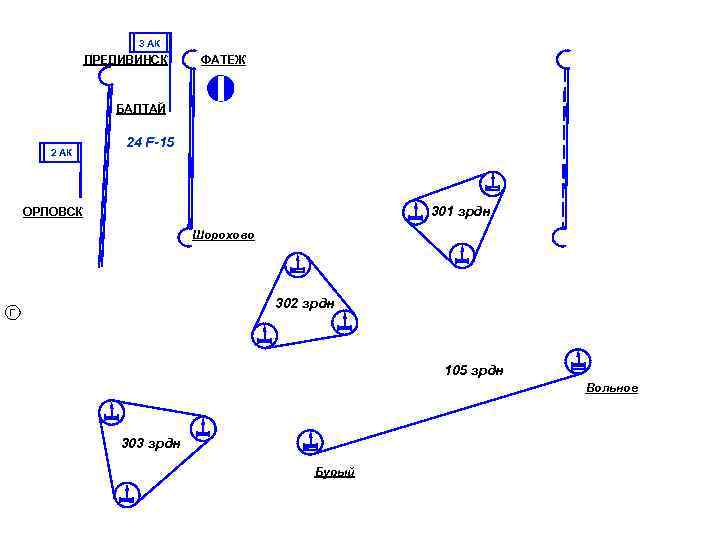 3 АК ПРЕДИВИНСК ФАТЕЖ БАЛТАЙ 2 АК 24 F-15 301 зрдн ОРЛОВСК Шорохово 302