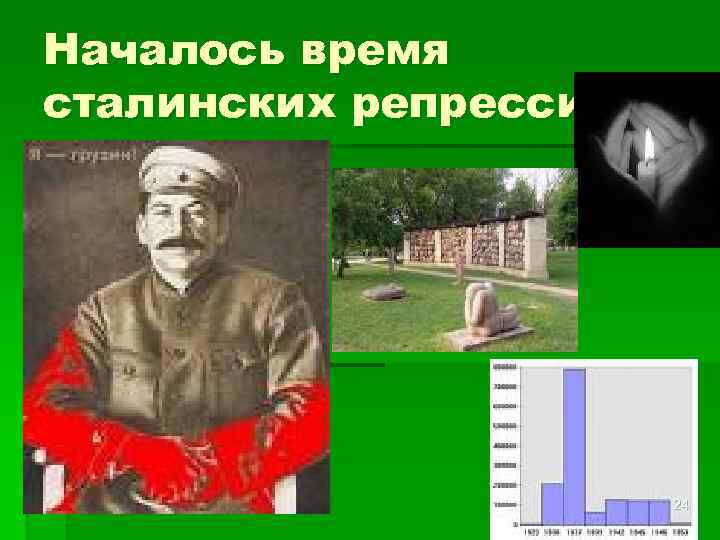 Началось время сталинских репрессий 24 