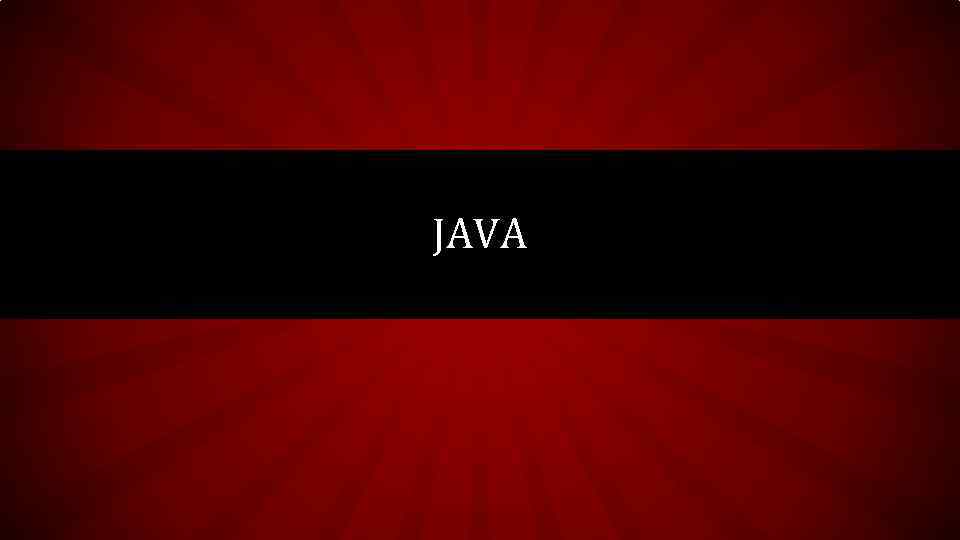 JAVA 