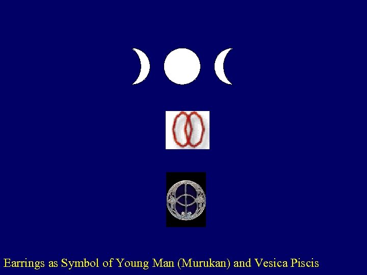 Earrings as Symbol of Young Man (Murukan) and Vesica Piscis 