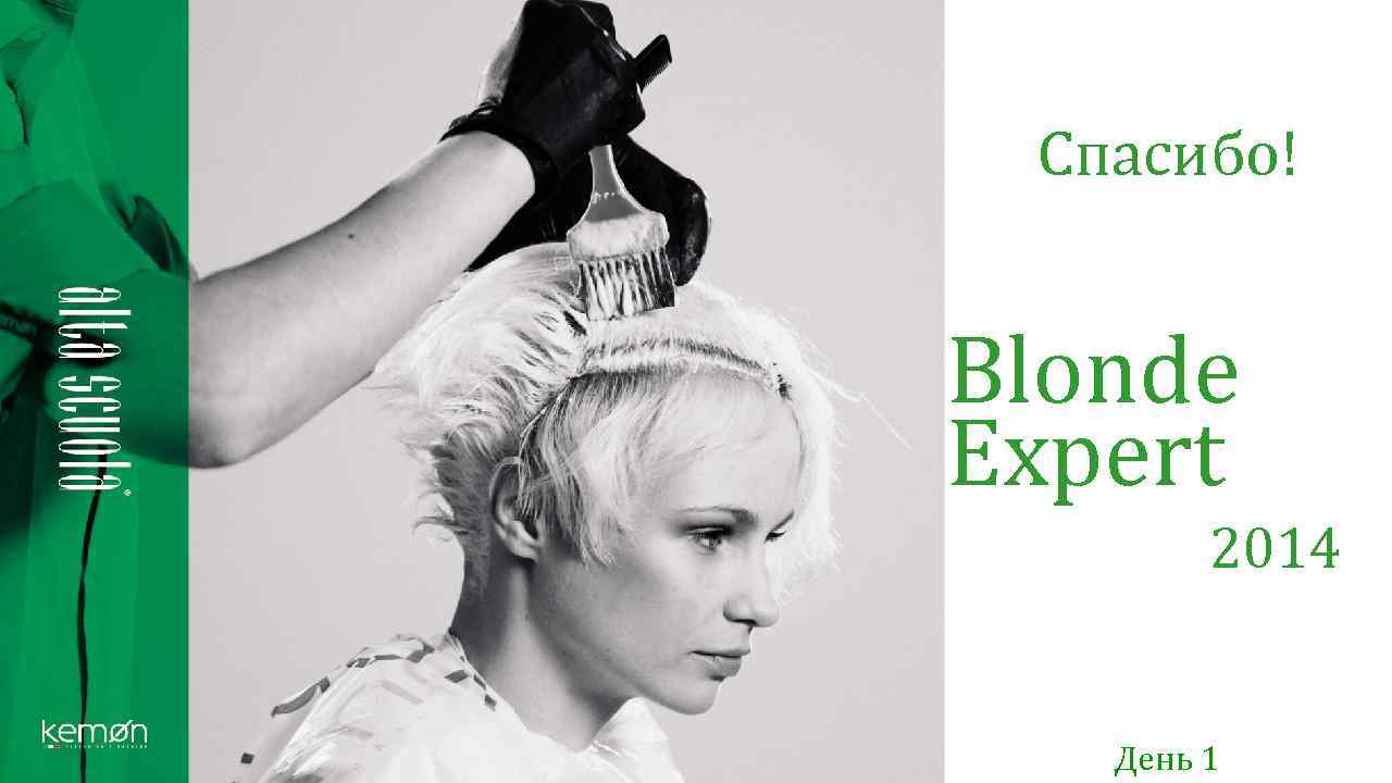 Спасибо! Blonde Expert 2014 День 1 