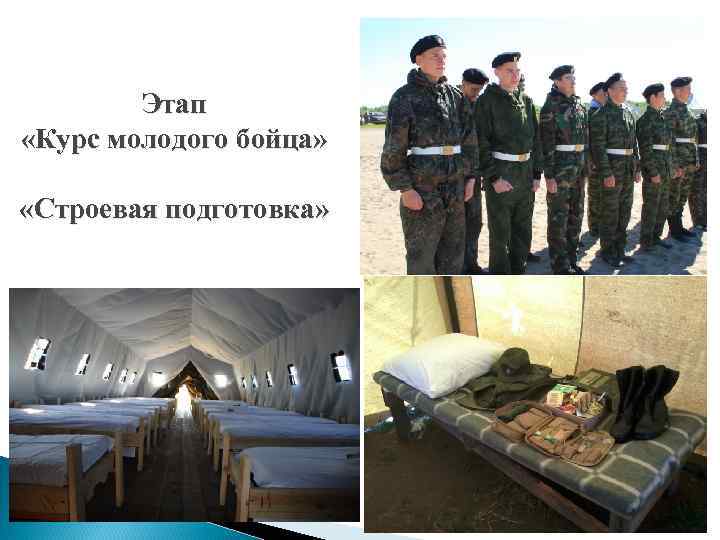Этап «Курс молодого бойца» «Строевая подготовка» 