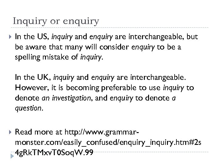 Letters Of Inquiry Enquiry Inquiry Or Enquiry