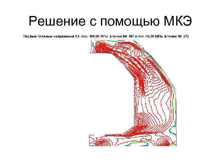 Решение с помощью МКЭ 