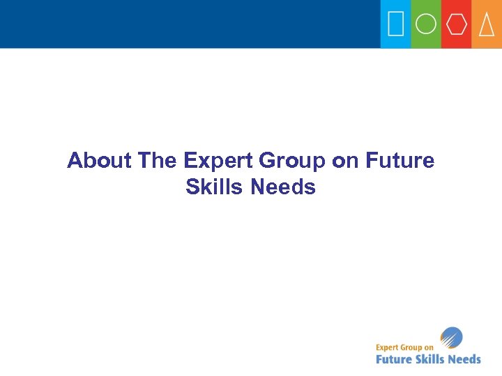 About The Expert Group on Future Skills Needs 