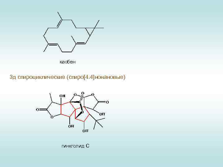 касбен 3 д спироциклические (спиро[4. 4]нонановые) гинкголид С 