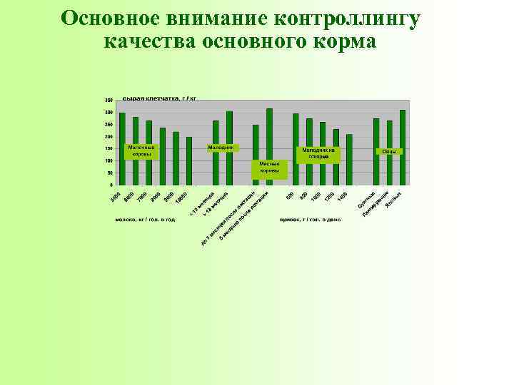 Основное внимание контроллингу качества основного корма 