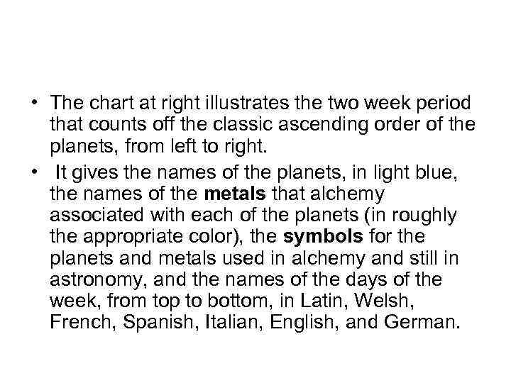  • The chart at right illustrates the two week period that counts off