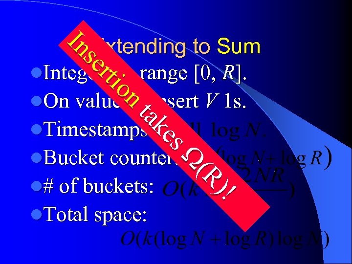 n on ttiio err se ns IIn Extending to Sum l. Integers in range