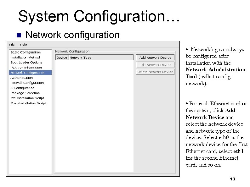 Linux System Configuration And Administration Lecture Linux