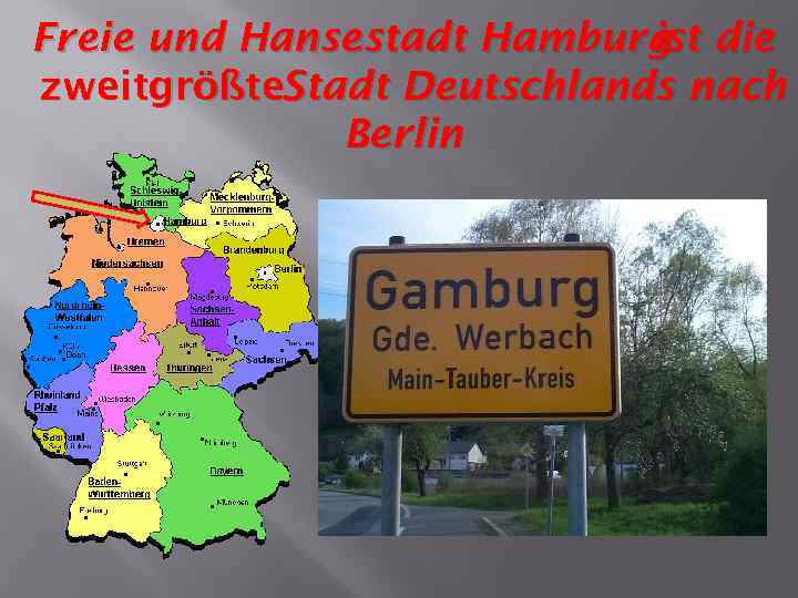 Freie und Hansestadt Hamburg die ist zweitgrößte. Stadt Deutschlands nach Berlin 