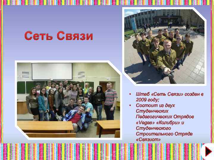 Сеть Связи • • Штаб «Сеть Связи» создан в 2009 году; Состоит из двух