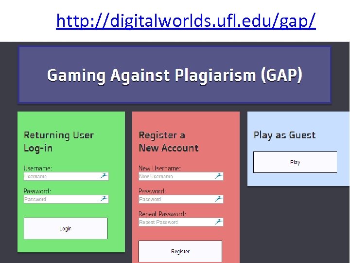 http: //digitalworlds. ufl. edu/gap/ 