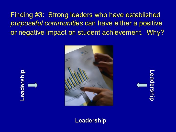 Finding #3: Strong leaders who have established purposeful communities can have either a positive