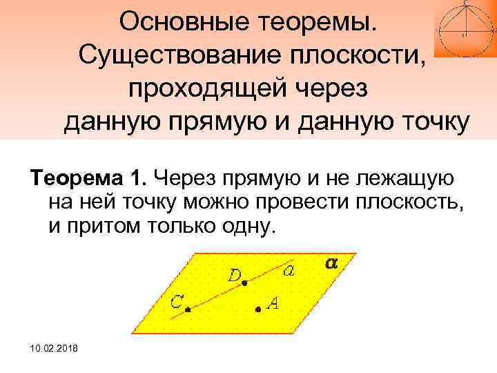 Через данную прямую проходят две плоскости