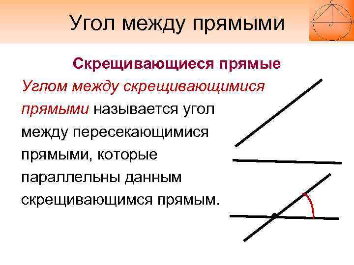 Прямом угле. Как найти угол между скрещивающимися прямыми. Угол между двумя скрещивающимися прямыми. Как угол между скрещивающимися прямыми. Угол между 2 скрещивающимися прямыми.