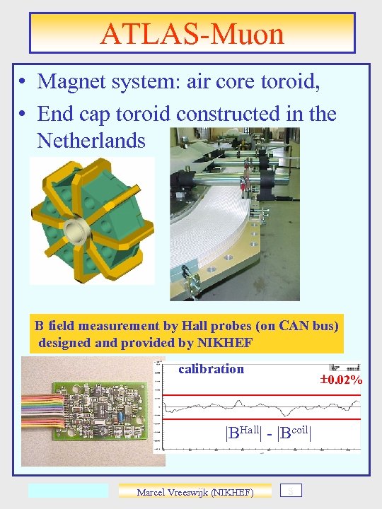 ATLAS-Muon • Magnet system: air core toroid, • End cap toroid constructed in the