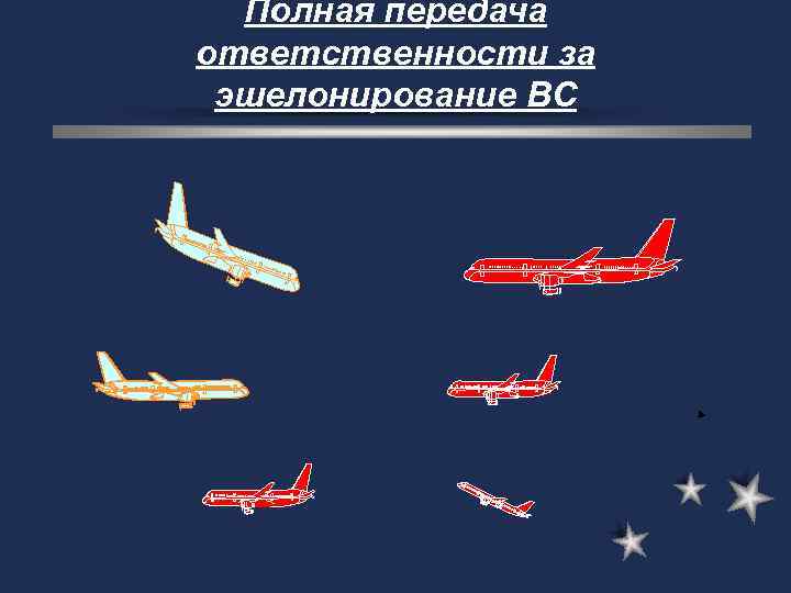 Полная передача ответственности за эшелонирование ВС 