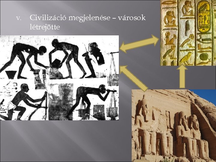 V. Civilizáció megjelenése – városok létrejötte 