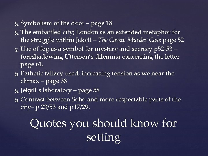 Symbolism of the door – page 18 The embattled city; London as an extended