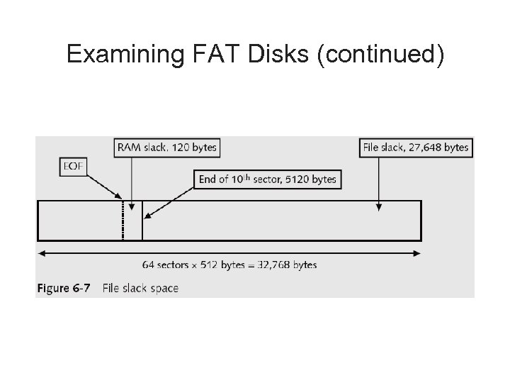 Examining FAT Disks (continued) 