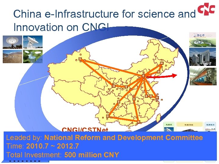 China e-Infrastructure for science and Innovation on CNGI/CSTNet Leaded by: National Reform and Development