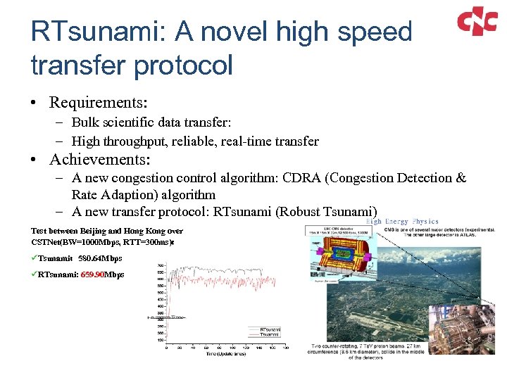 RTsunami: A novel high speed transfer protocol • Requirements: – Bulk scientific data transfer: