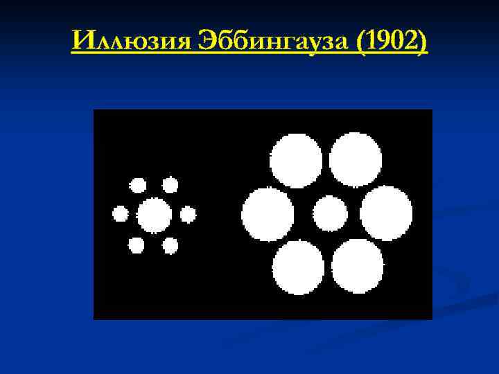 Иллюзия Эббингауза (1902) 