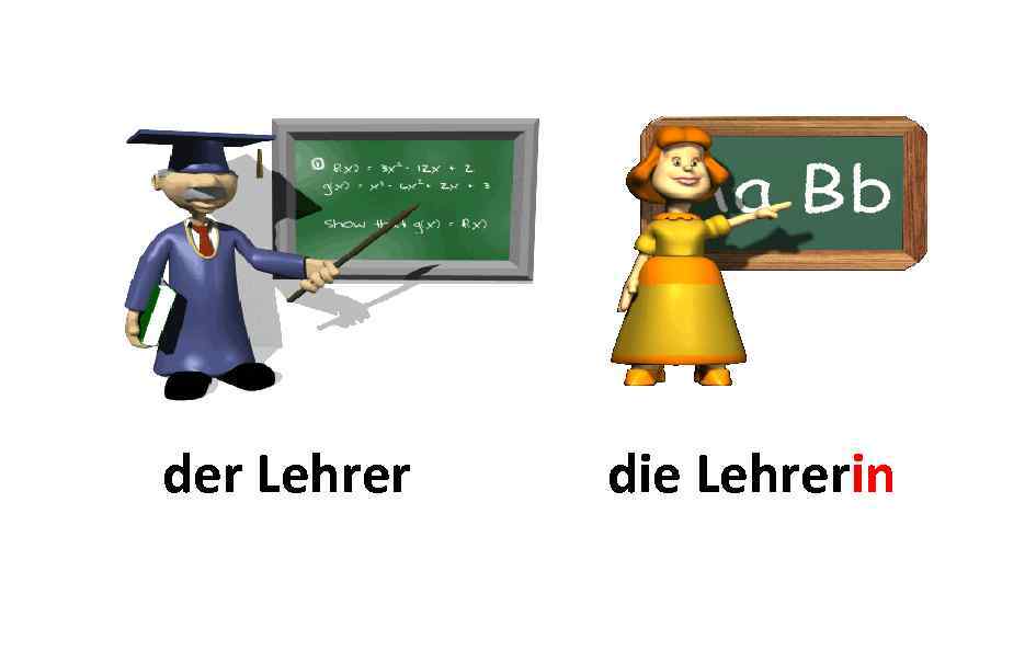 Meine Familie Berufe der Lehrer die Lehrerin