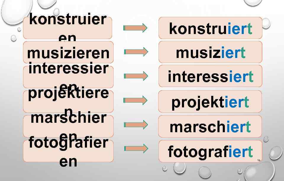 konstruier en musizieren interessier en projektiere n marschier en fotografier en konstruiert musiziert interessiert