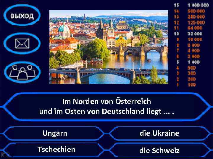 Im Norden von Österreich und im Osten von Deutschland liegt. . Ungarn die Ukraine